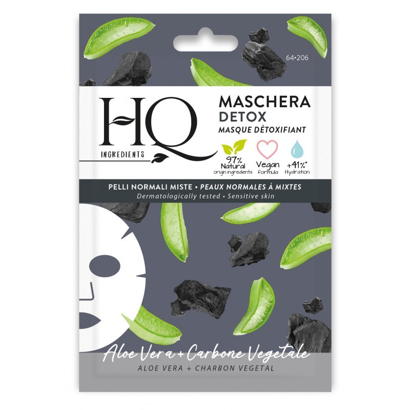 Hq Carbone Maschera In Tessuto Detox 12 Ml - Immagine 4