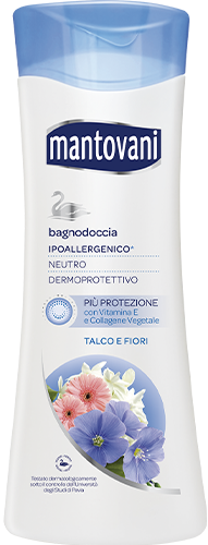 12pz Mantovani Bagnodoccia neutro Talco e Fiori 500ml - Immagine 4