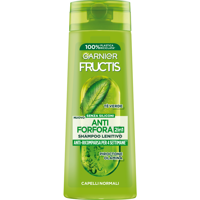 FRUCTIS Anti Forforfora 2In1 Tè Verde - Shampoo lenitivo 250 Ml - Immagine 6