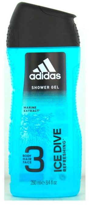 Adidas Uomo Trasparente Gel Doccia, Immersione Nel Ghiaccio 250Ml (250 Ml) - Immagine 4