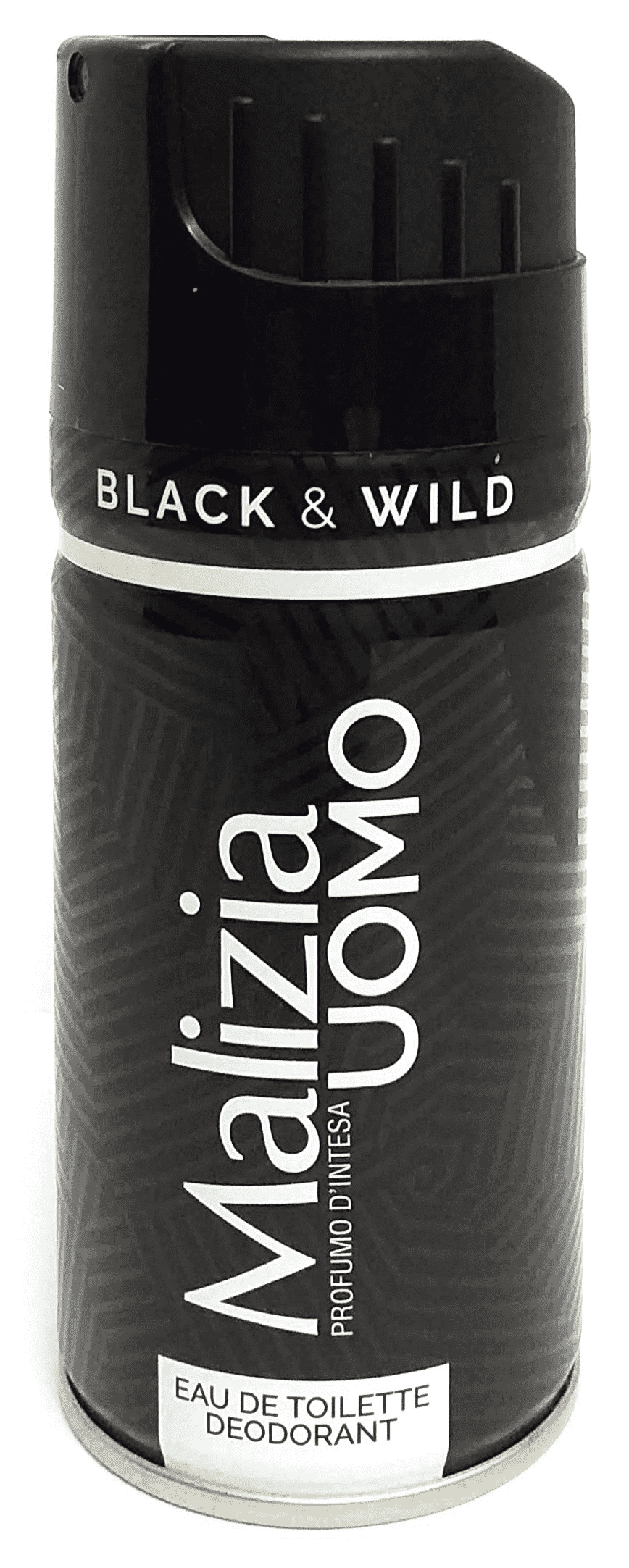 12 MALIZIA UOMO BLACK & WILD Deodorante corpo eau de Toil Deo corpo spray 150ml - Immagine 5