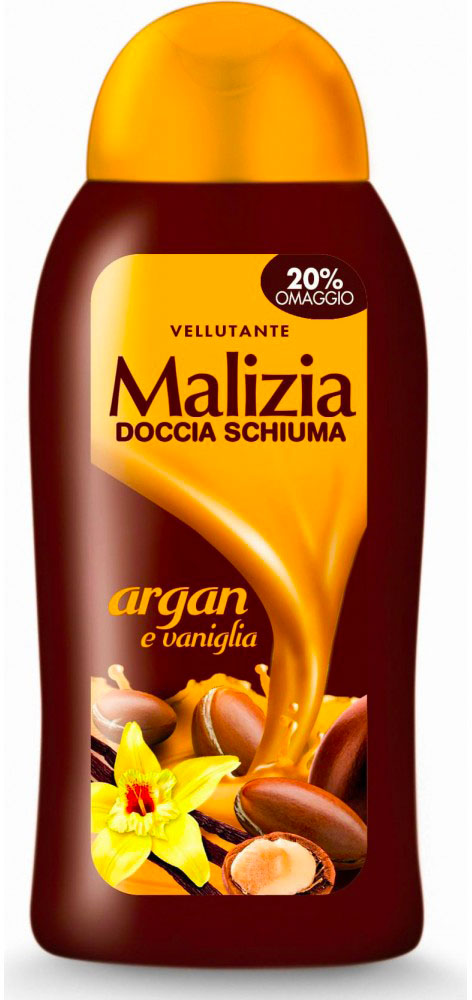 MALIZIA - doccia schiuma vellutante argan e vaniglia 300 ml - Immagine 3