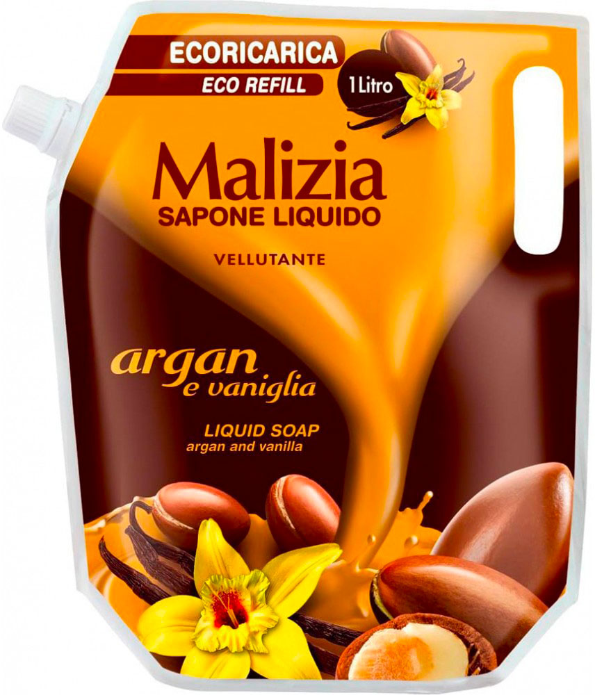 Corri Sapone Liquido Malizia Argan E Vaniglia, 1000 Ml - Immagine 5
