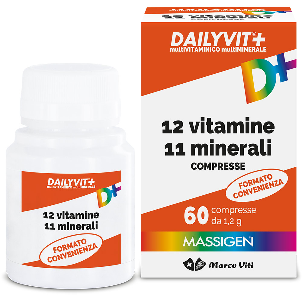 Marco Viti Massigen Dailyvit+ Integratore Multivitaminico Multiminerale 60 Compresse - Immagine 8