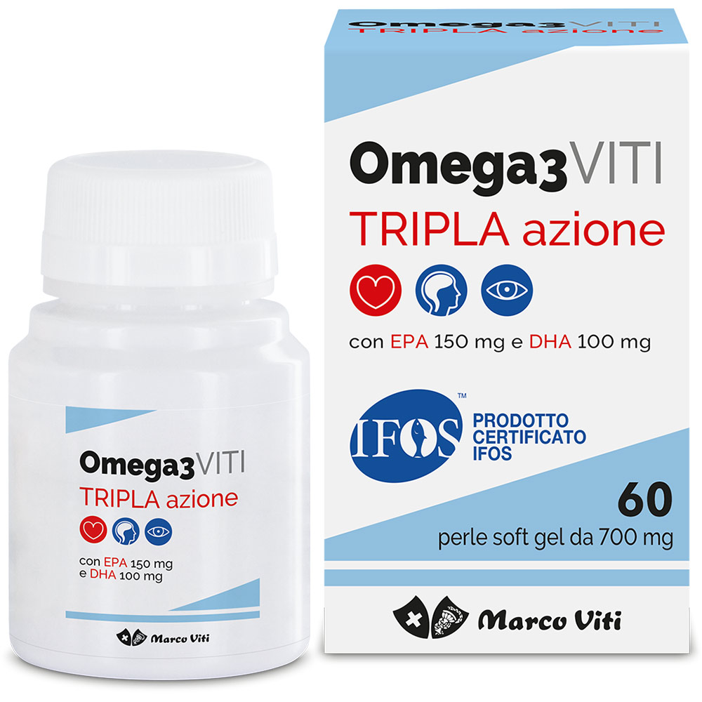 Marco Viti - Farmaceutici Omega3 Viti Tripla Azione 60 Perle - Immagine 7