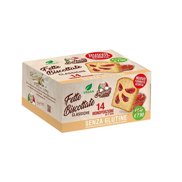 Inglese Gluten Free Inglese Fette Biscottate Classiche Senza Glutine 14 Monoporzioni - Immagine 4
