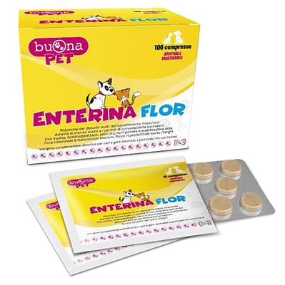 Buona Pet Enterina Flor Integratore Intestinale Cani E Gatti 100 Compresse - Immagine 7