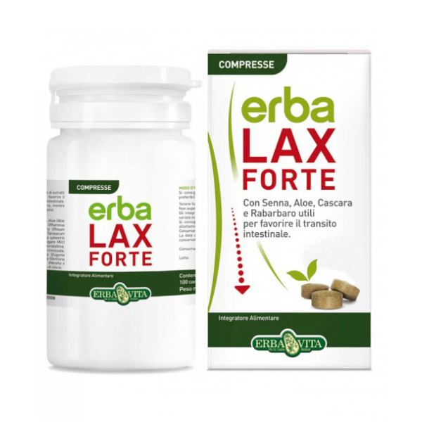 Erbalax Erba Vita Forte Integratore Per Benessere Intestinale 100 Compresse - Immagine 4