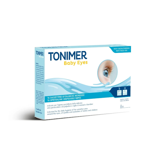 Tonimer Baby Eyes - 16 Salviettine Oftalmiche Monouso - Immagine 3