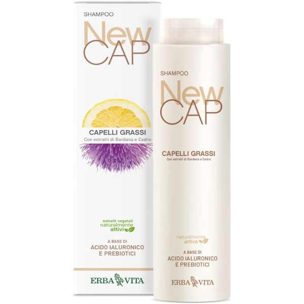 Erba Vita New Cap Shampoo Capelli Grassi Seboregolatore E Purificante 250Ml - Immagine 3