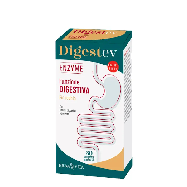 Erba Vita Digestev Enzyme Compresse 30 G Bambino - Immagine 3