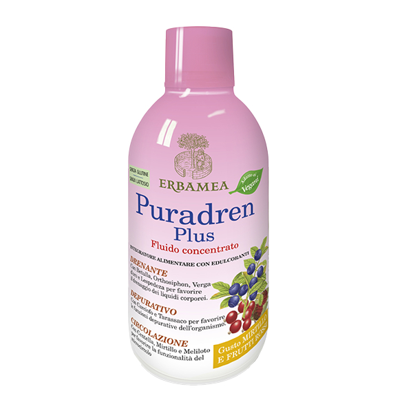 Erbamea Puradren Plus Mirtillo Frutti Rossi 500 Ml Soluzione Orale Bambino - Immagine 4