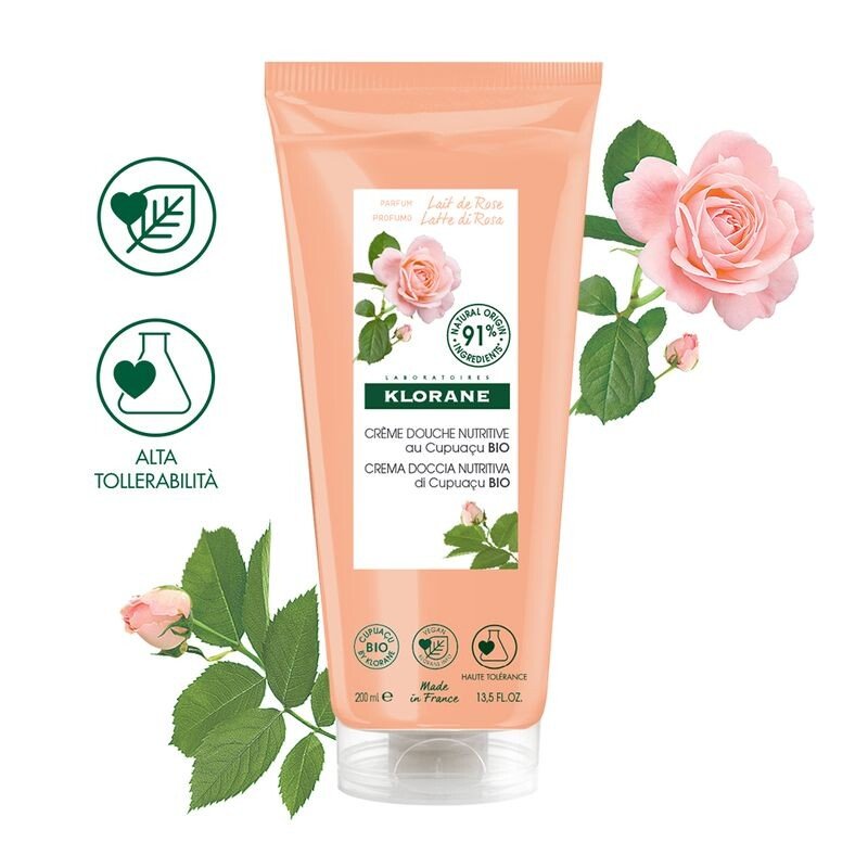 Crema Doccia Latte Di Rosa KLORANE 200ml