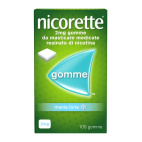 Nicorette gomme 2 mg nicotina menta forte per smettere di fumare