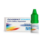 Levoreact Collirio Antistaminico - Sollievo da Lacrimazione e Congiuntivite Allergica
