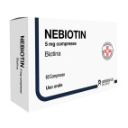Nebiotin 5 mg Compresse – Biotina per Pelle, Capelli e Metabolismo