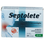 Septolete analgesico antifiammatorio 16 pastiglie 3mg+1mg