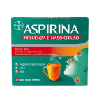 Aspirina Influenza e Naso Chiuso antidolorifico 10 bustine arancia