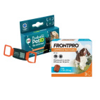Pet-id medaglietta anti-smarrimento + Frontpro x3 compresse masticabili per cani 10-25kg
