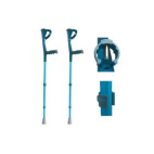 Stampelle canadesi da avambraccio blu moretti 1 paio