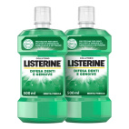 Listerine collutorio per la difesa di denti e gengive bundle 2×500 ml