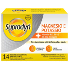 Supradyn Magnesio e Potassio Integratore Effervescente 14 Bustine Arancia Senza Glutine