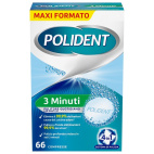 Polident 3 Minuti Pulitore Rapido per Protesi Dentale - 66 Compresse