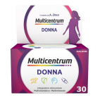 Multicentrum Donna Integratore Multivitaminico con Vitamina D Calcio Ferro 30 Compresse
