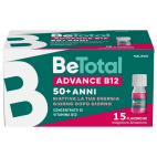 Be-Total Advance B12 Integratore Vitamina B12 Stanchezza Fisica e Mentale 15 Flaconcini
