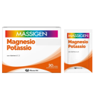 Massigen Magnesio e Potassio Integratore con Vitamina A C ed E - 30 Bustine