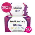 Multicentrum Donna Integratore Multivitaminico Completo per Donne fino ai 50 anni - Formato Convenienza 90 Compresse
