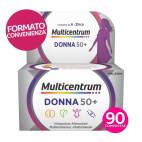 Multicentrum Donna 50+ Integratore Multivitaminico Completo Per Donne oltre 50 anni - Formato Convenienza 90 Compresse