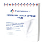 Pharmamentis garza in cotone sterile 10x10cm