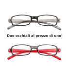 Occhiale da lettura premontato Twins Silver Double +2,00