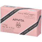 Apivita Sapone Naturale Rosa e Pepe Nero Rivitalizzante 125g