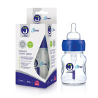 J Bimbi BFree 0m+ 2 succhietti trasparente/azzurro