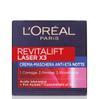 L'OREAL REVITALIFT LASER X3 CREMA-MASCHERA NOTTE 50ML.RIPARAZIONE INTENSA