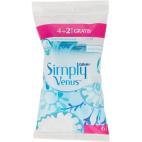 Simply Venus Gillette rasoi usa e getta 4+2 