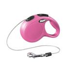 Guinzaglio New classic rosa taglia S con corda da 5m 