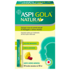 Aspi Gola Natura Sciroppo a Estratti Naturali per Mal di Gola e Tosse Limone Amarena 16 Bustine 10ml