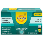 Supradyn Difese 50+ Integratore Probiotici, Vitamina B12, Zinco e Niacina per le Difese Immunitarie, 10 Flaconcini