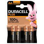 Duracell Plus 100% AA blister da 4 pezzi