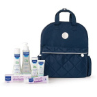 Mustela Zaino Prime Coccole con Detergente Delicato + Fluido Detergente + Pasta Cambio + Hydra Bebè Crema Viso
