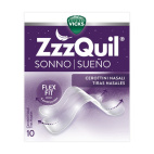 Vicks ZzzQuil Sonno Cerottini Nasali – 10 Pezzi per Respirare Meglio di Notte