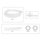 Set Tubi Con Filtro Antibatterico, Idrofobico Per Aspiratori Serie New Aspiret / New Askir Ce 0123