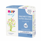 HiPP Salviette Ultra Delicate 99% Acqua 4x52 pezzi