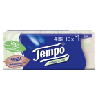 Fazzoletti Natural &amp; Soft Tempo 10 Pacchetti
