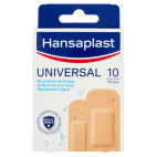 Hansaplast Universal Cerotti Resistenti All'Acqua Assortiti 10 Pezzi 2 Formati