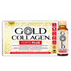 Gold Collagen Forte Plus Integratore Anti-Età per Pelle e Capelli 10 Flaconcini