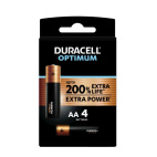 Duracell Optimum AA B4 4 Pezzi